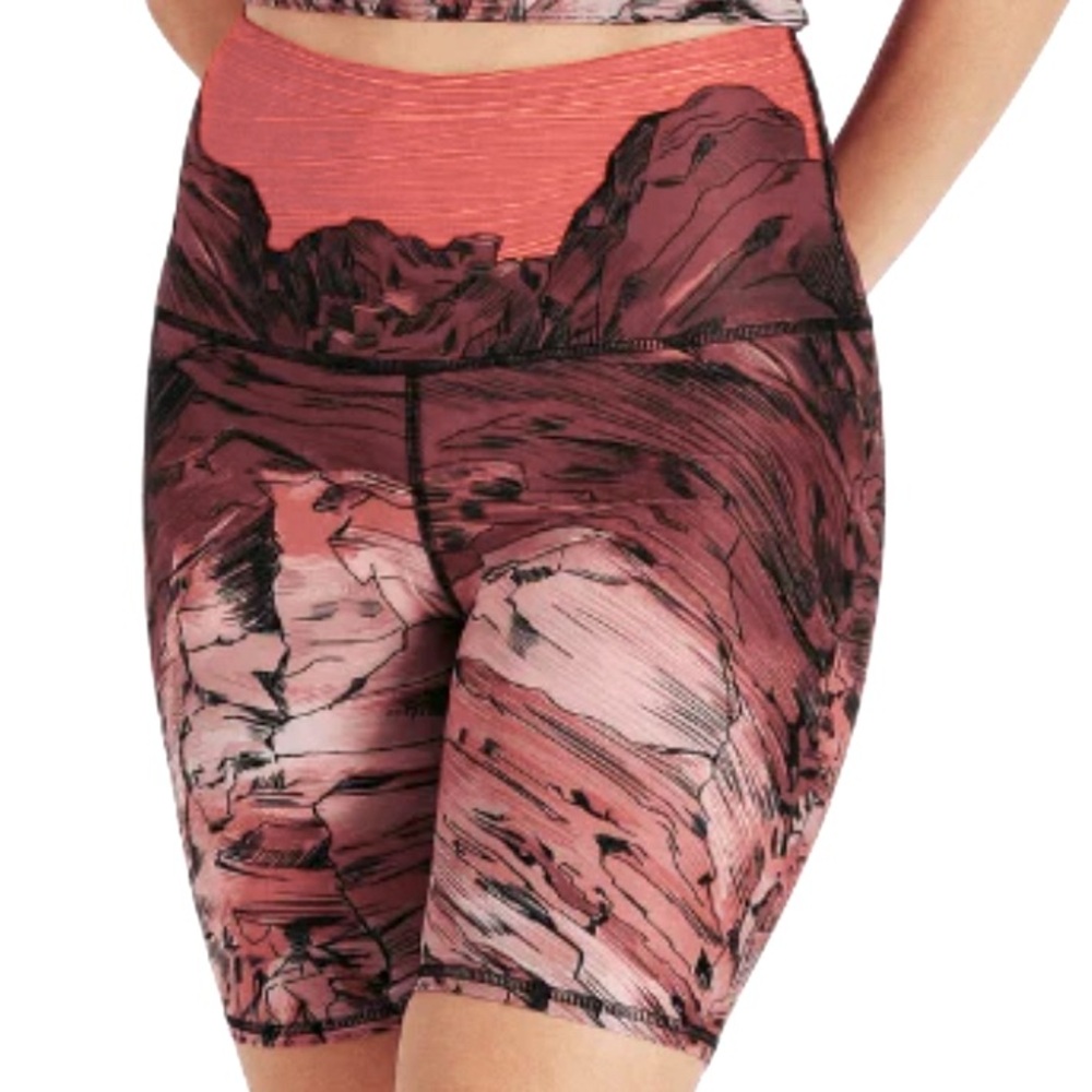 Graphic Earth Tone Women's Bike Shorts